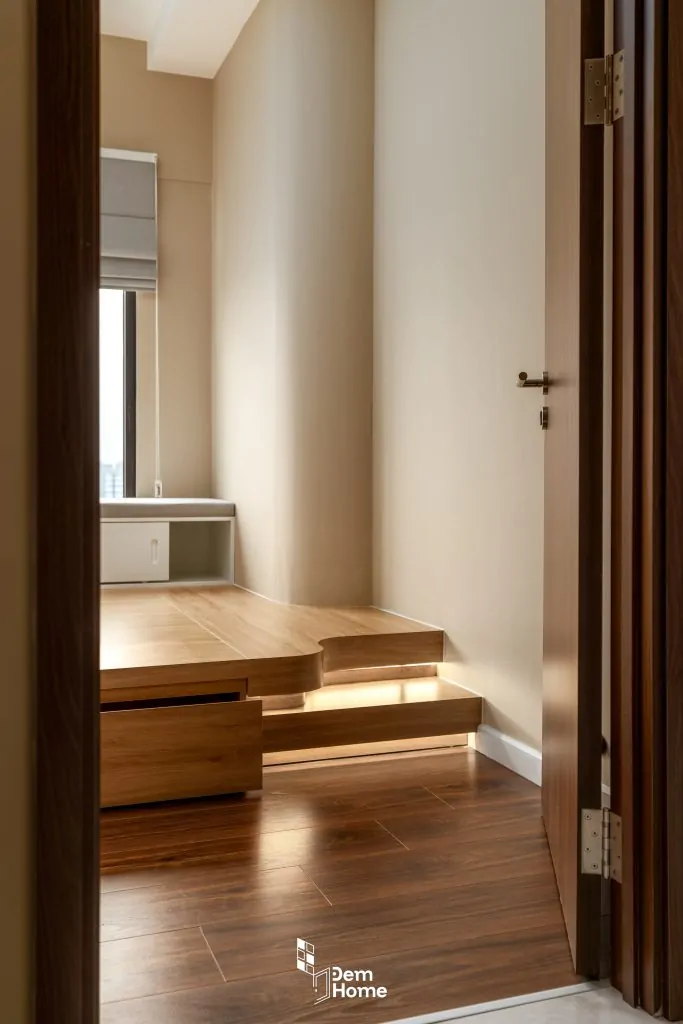 Thi công Nội thất The Privia Khang Điền 65m2 bậc thang giường