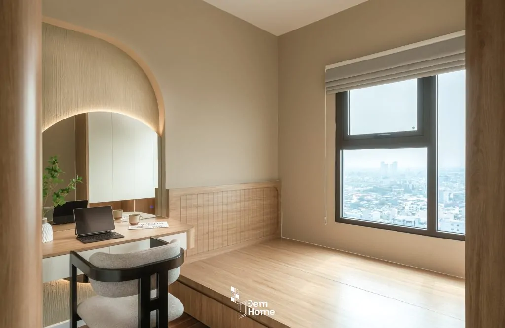Thi công Nội thất The Privia Khang Điền 65m2 phòng ngủ Master
