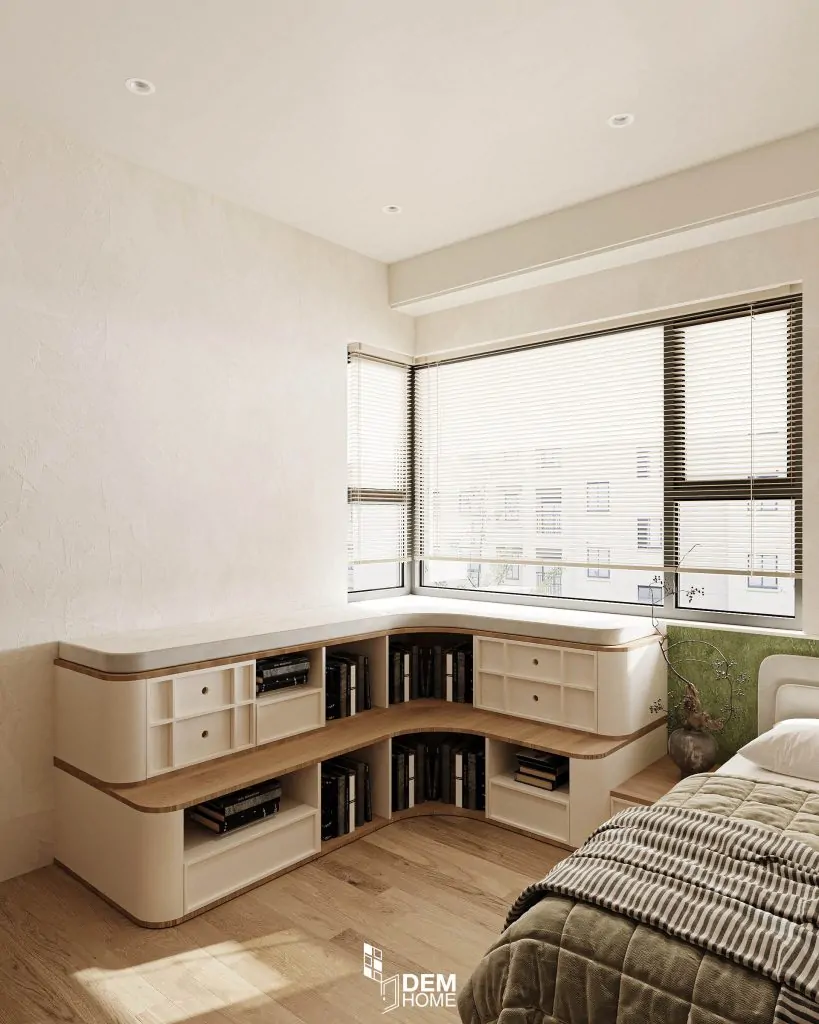 Thiết kế căn hộ The Habitat 67m2 phòng ngủ