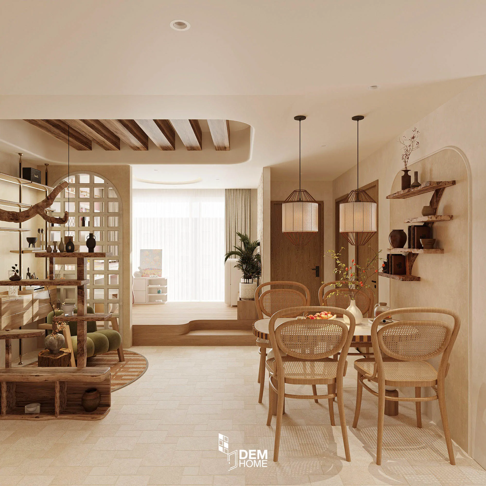 Thiết kế căn hộ The Habitat 67m2