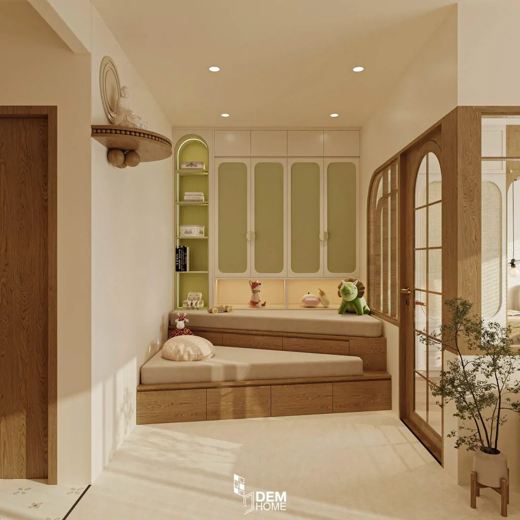 Thiết kế căn hộ Vinhomes Grand Park 47m2 khu chơi cho bé