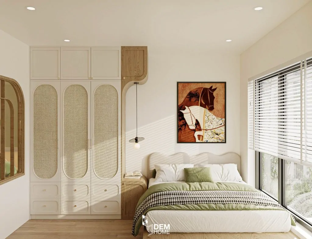 Thiết kế căn hộ Vinhomes Grand Park 47m2 phòng ngủ