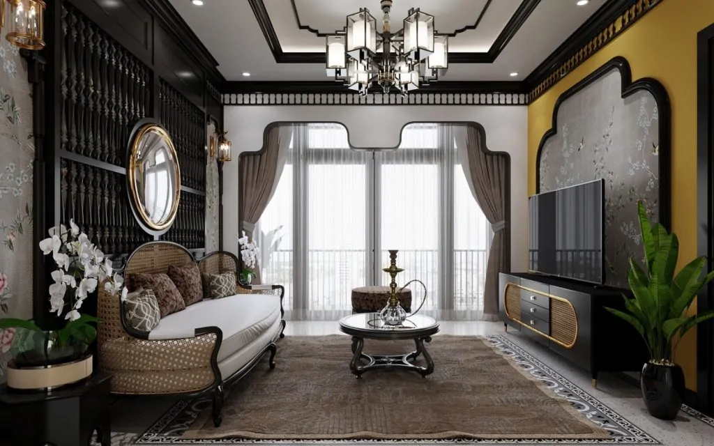 Căn hộ phong cách nội thất Indochine