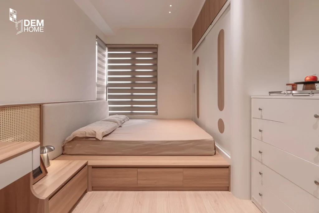 Thi công nội thất căn hộ Westgate 69m2 phòng ngủ master