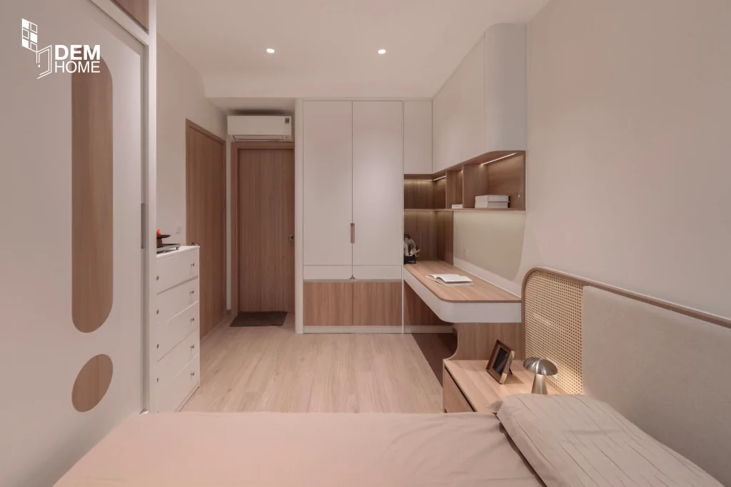 Thi công nội thất căn hộ Westgate 69m2 phòng ngủ master