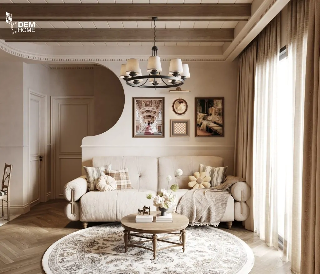 Thiết kế căn hộ celesta rise 105m2 phòng khách