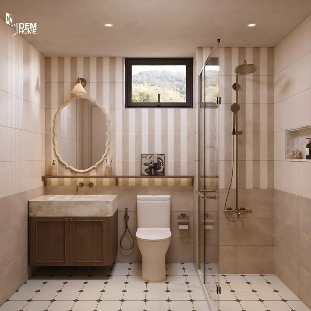 Thiết kế nhà vệ sinh chung căn hộ celesta rise 105m2