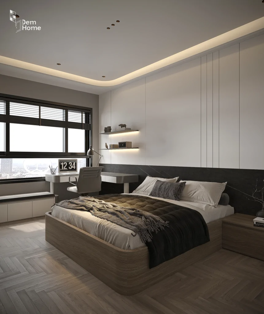 Thiết kế nội thất phòng ngủ căn hộ Celesta Rise 85m2
