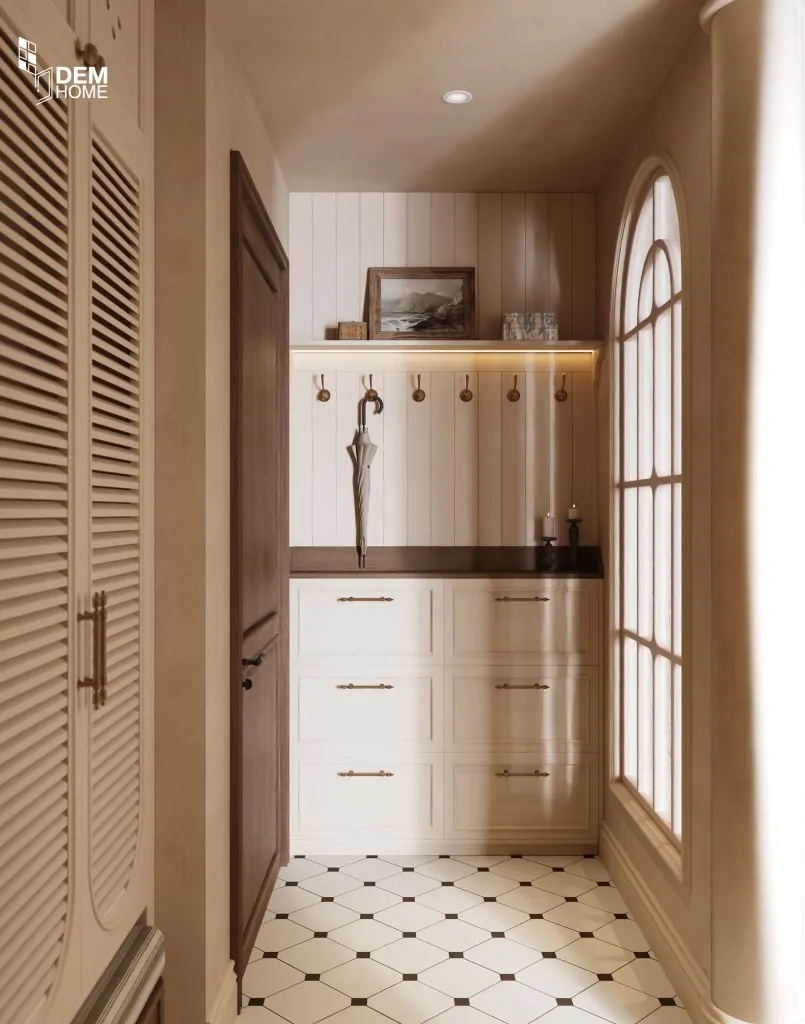 Thiết kế căn hộ celesta rise 105m2 tủ giày