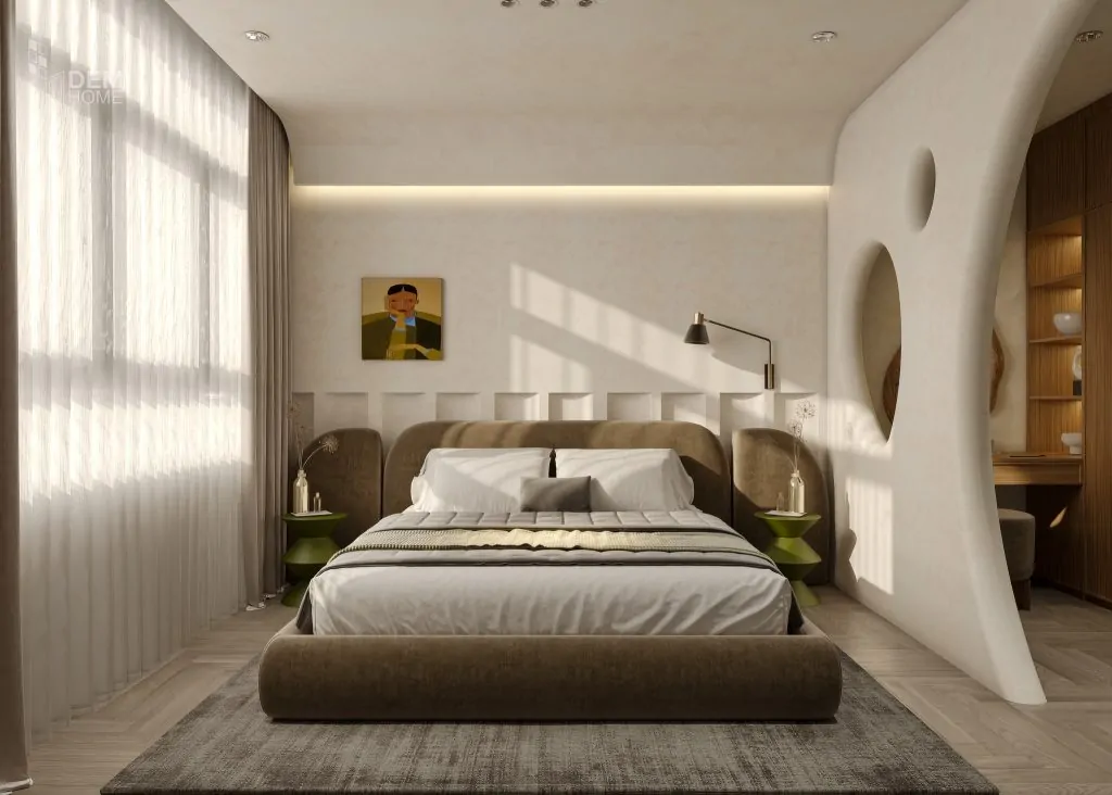 Nội thất phòng ngủ căn hộ The Infiniti Riviera Point
