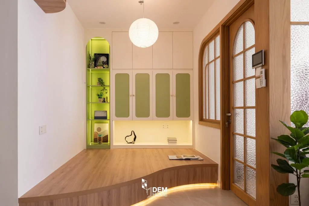Nội thất khu vực vui chơi đọc sách căn hộ Vinhome Grand Park 47m2
