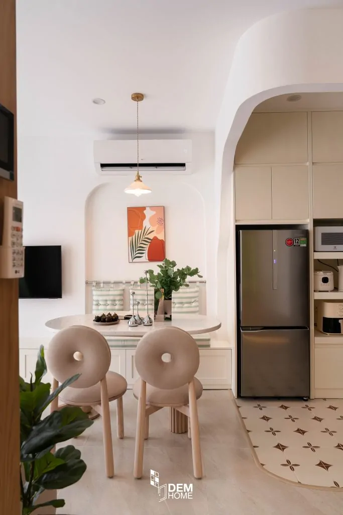 Nội thất phòng khách bếp căn hộ Vinhome Grand Park 47m2