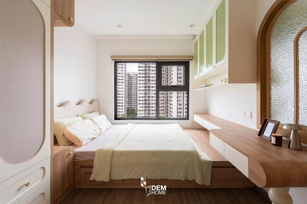Nội thất phòng ngủ căn hộ Vinhome Grand Park 47m2