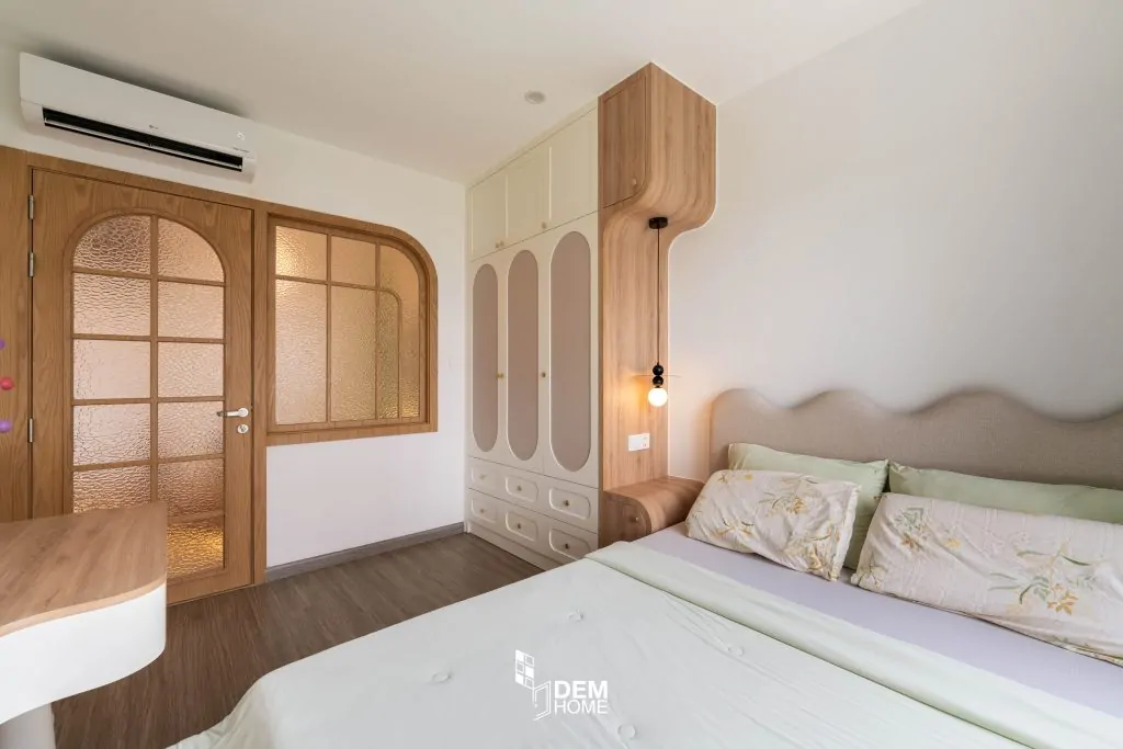 Nội thất phòng ngủ căn hộ Vinhome Grand Park 47m2