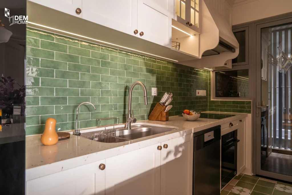 Thi công nội thất Celesta Rise 105m2 phòng bếp