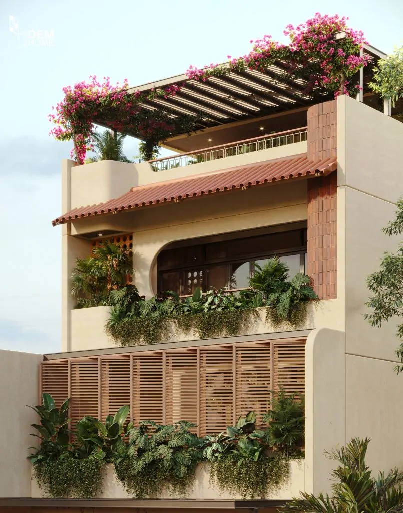 Thiết kế nhà phố 3 tầng 144m2