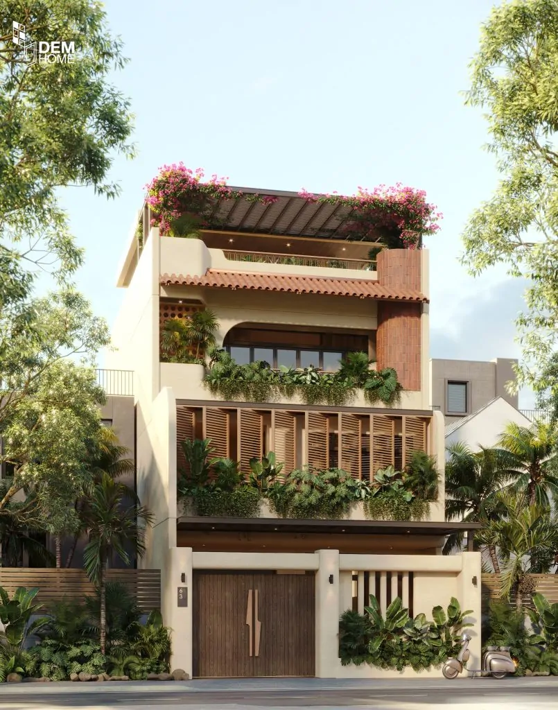 Thiết kế nhà phố 3 tầng 144m2
