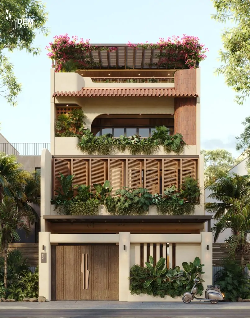 Thiết kế nhà phố 3 tầng 144m2