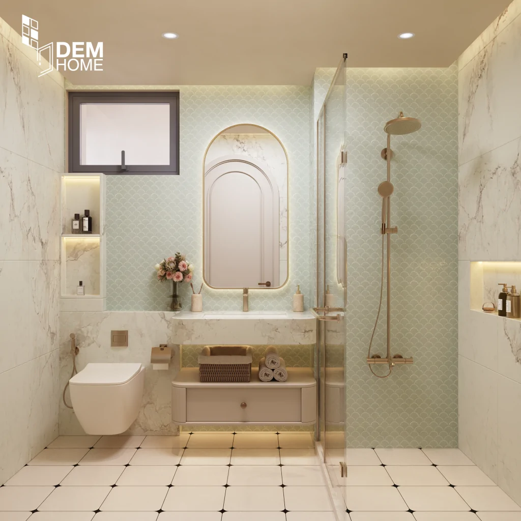 Nội thất nhà vệ sinh căn hộ Celesta Rise 80m2