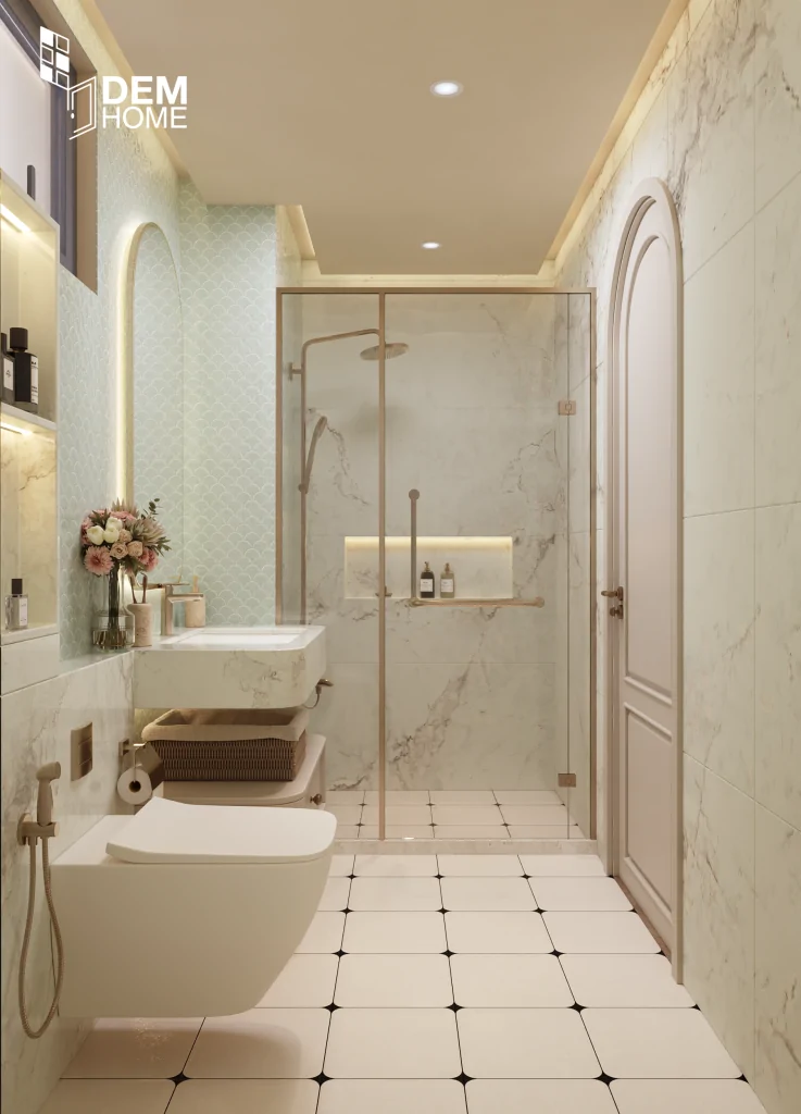Nội thất nhà vệ sinh căn hộ Celesta Rise 80m2