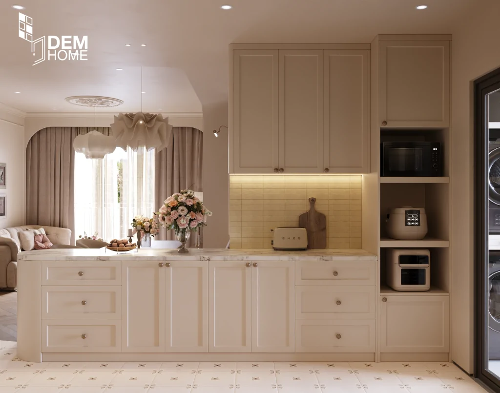 Nội thất phòng bếp căn hộ Celesta Rise 80m2