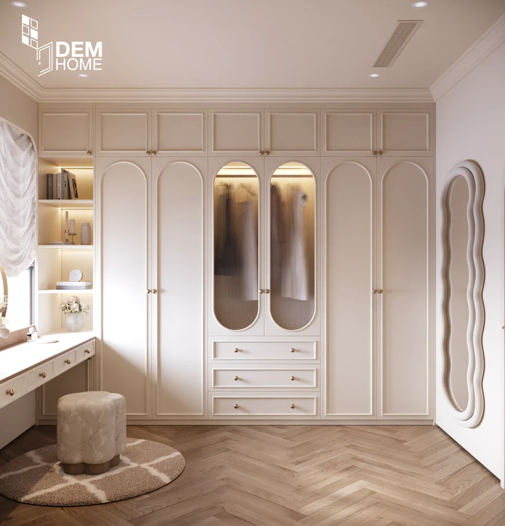 Nội thất tủ quần áo và bàn trang điểm căn hộ Celesta Rise 80m2
