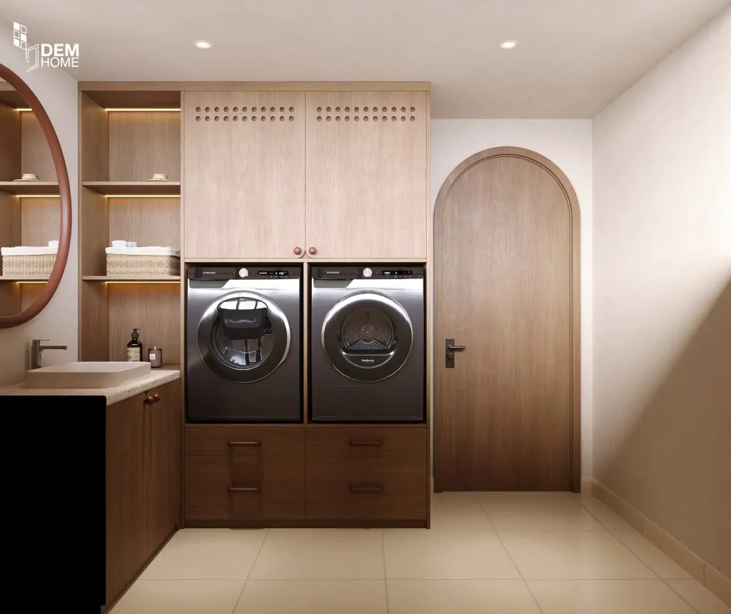 Thiết kế nội thất phòng giặt nhà phố 576m2