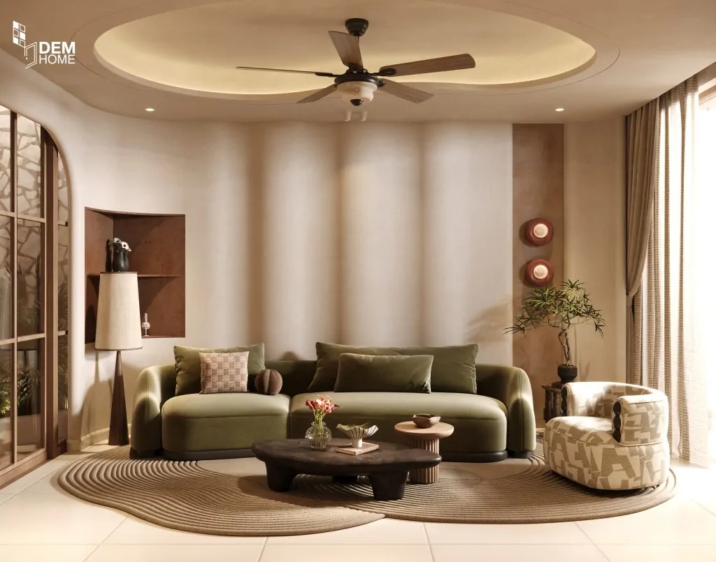 Thiết kế nội thất phòng khách nhà phố 576m2